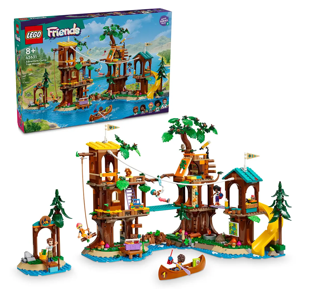 LEGO Friends Adventure Camp Tree House Playset 42631 (1128 Pieces)