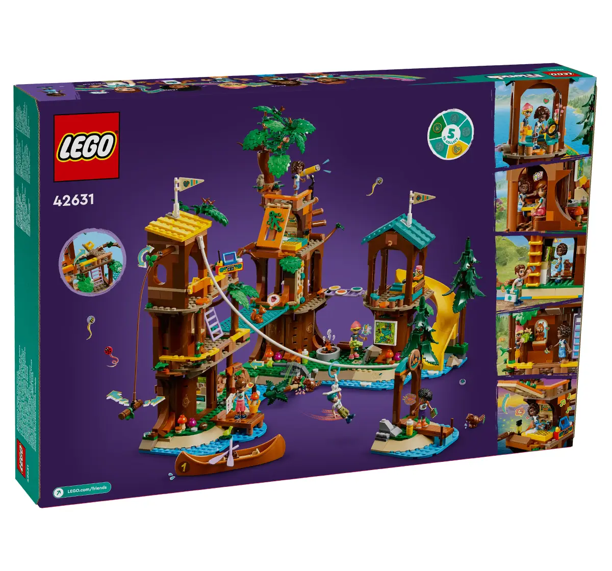 LEGO Friends Adventure Camp Tree House Playset 42631 (1128 Pieces)