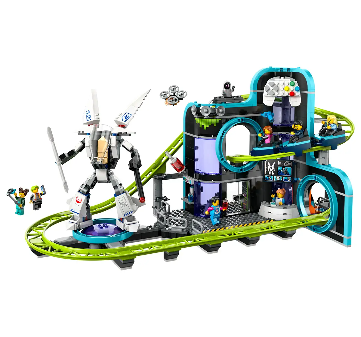 LEGO City Robot World Roller-Coaster Park Toy 60421 (986 Pieces)