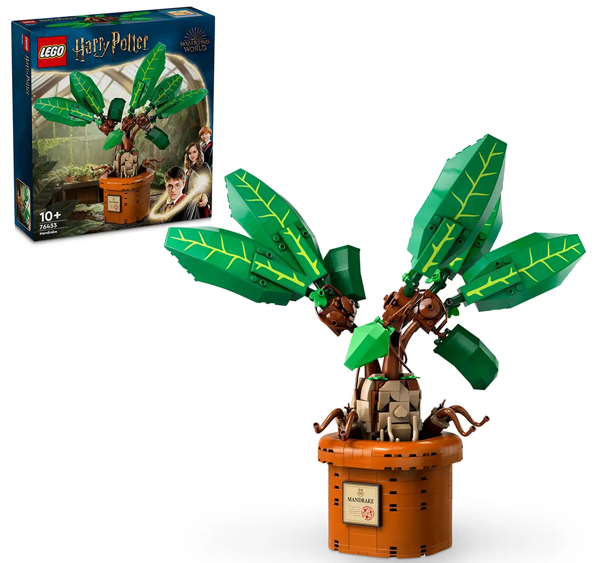 LEGO Harry Potter Mandrake Plant Toy, Magical Gift 76433 (579 Pieces)