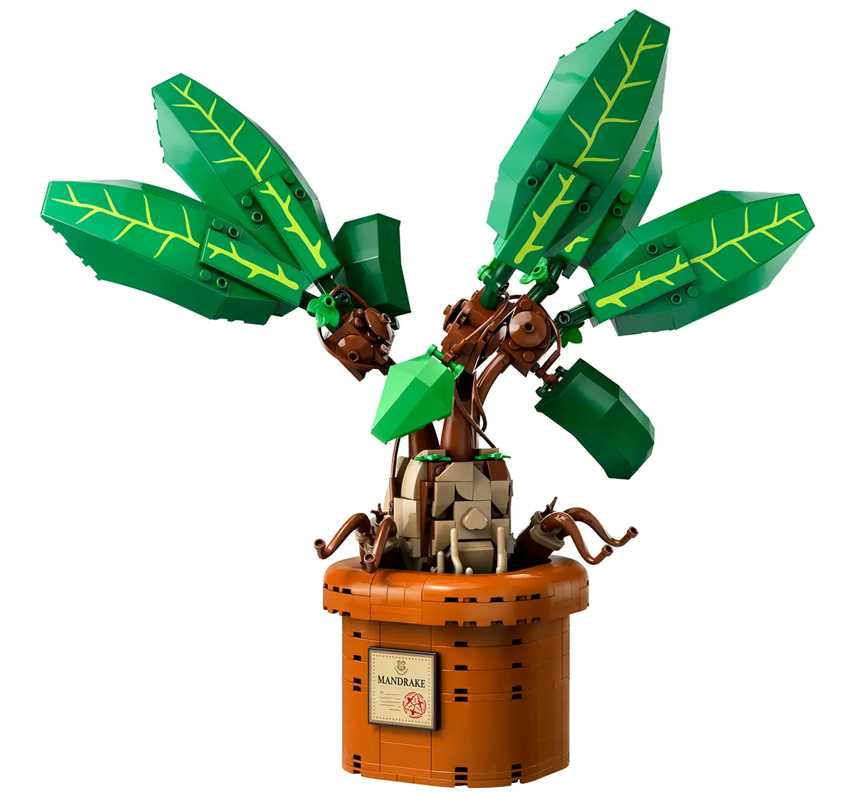 LEGO Harry Potter Mandrake Plant Toy, Magical Gift 76433 (579 Pieces)