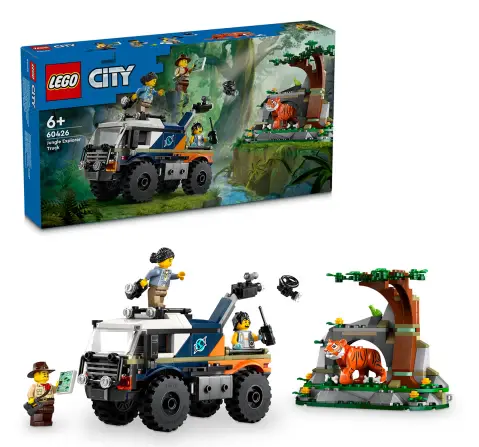 LEGO City Jungle Explorer Off-Road Truck Toy 60426 (314 Pieces)