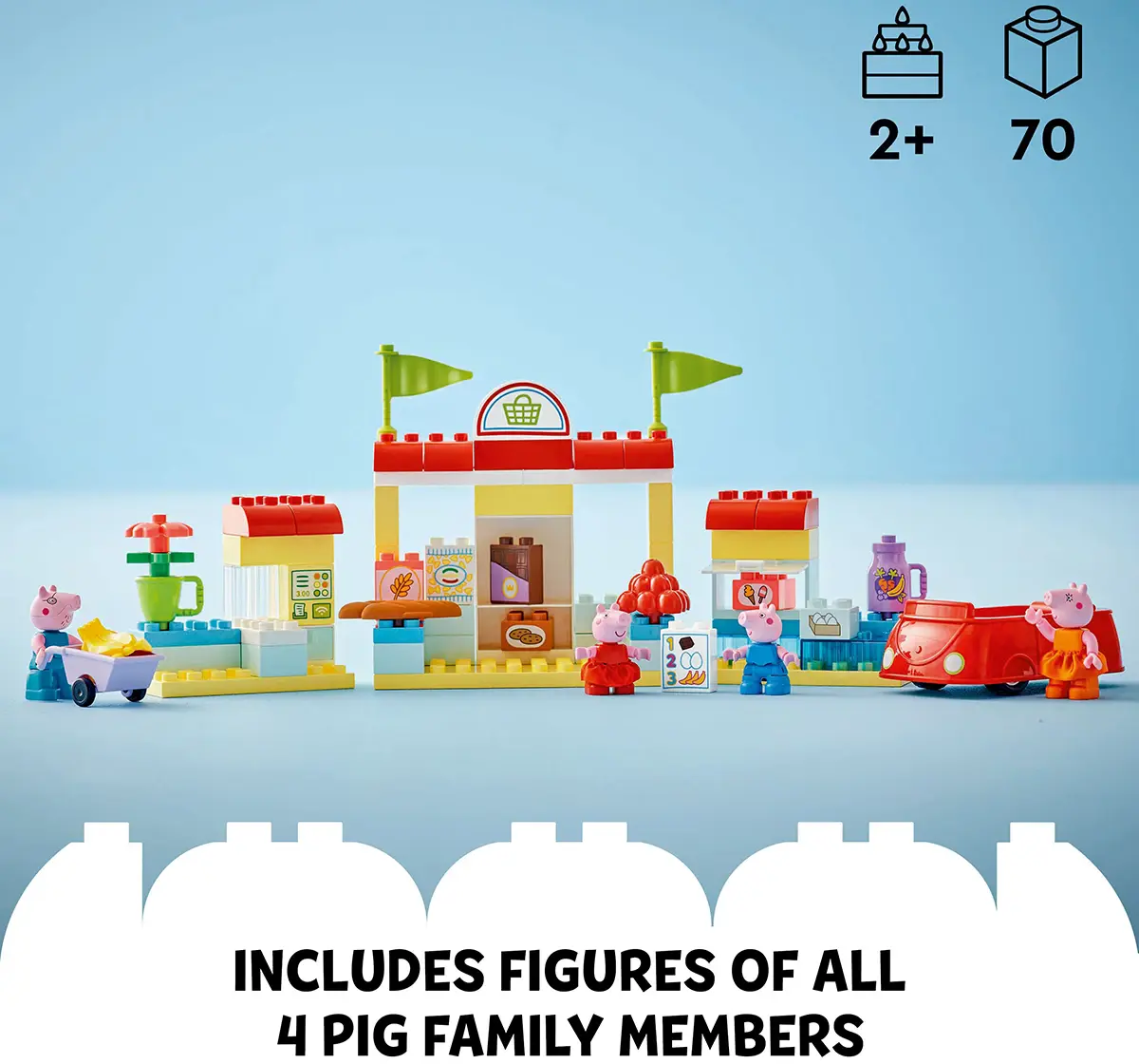 LEGO Duplo Peppa Pig Supermarket Toy 10434 (70 Pieces)