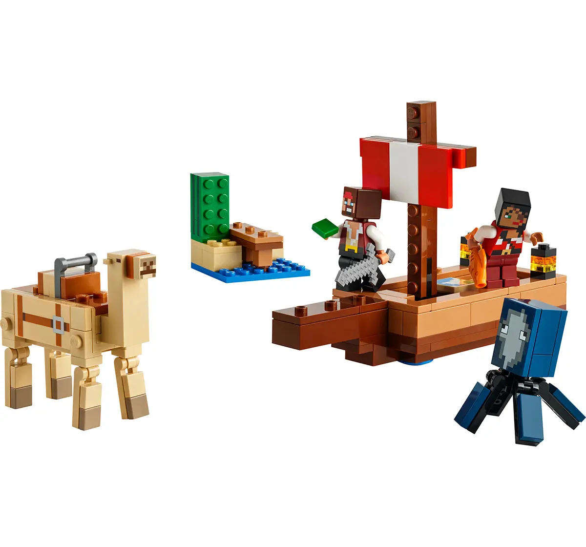 LEGO Minecraft The Pirate Ship Voyage Boat Playset 21259 (166 Pieces)
