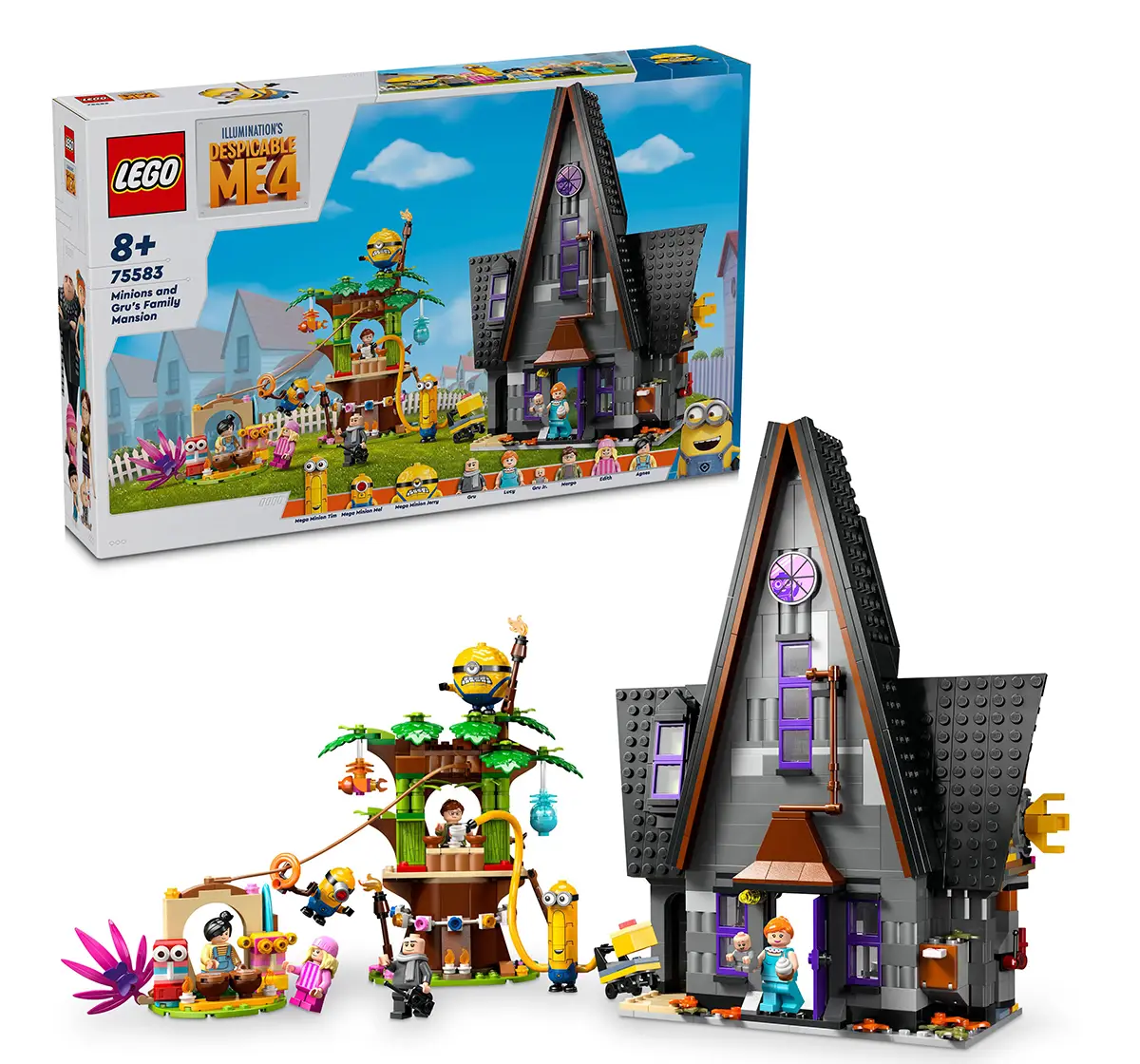 LEGO Despicable Me 4 Minions And Gru'S Family Mansion 75583 (868 Pieces)