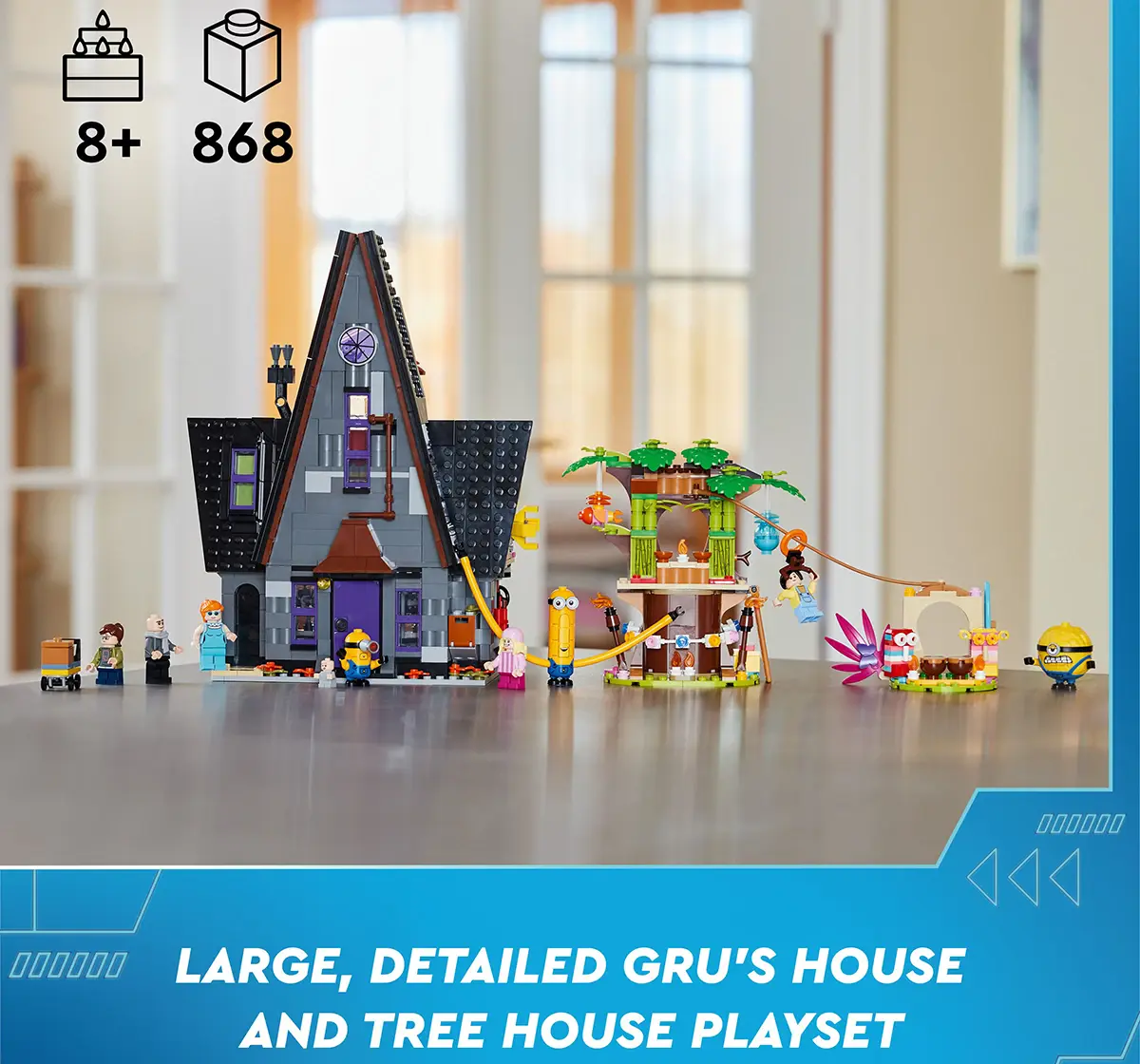 LEGO Despicable Me 4 Minions And Gru'S Family Mansion 75583 (868 Pieces)