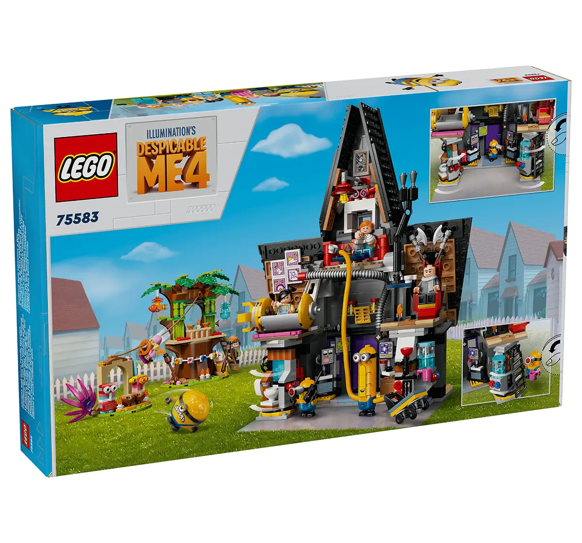 LEGO Despicable Me 4 Minions And Gru'S Family Mansion 75583 (868 Pieces)