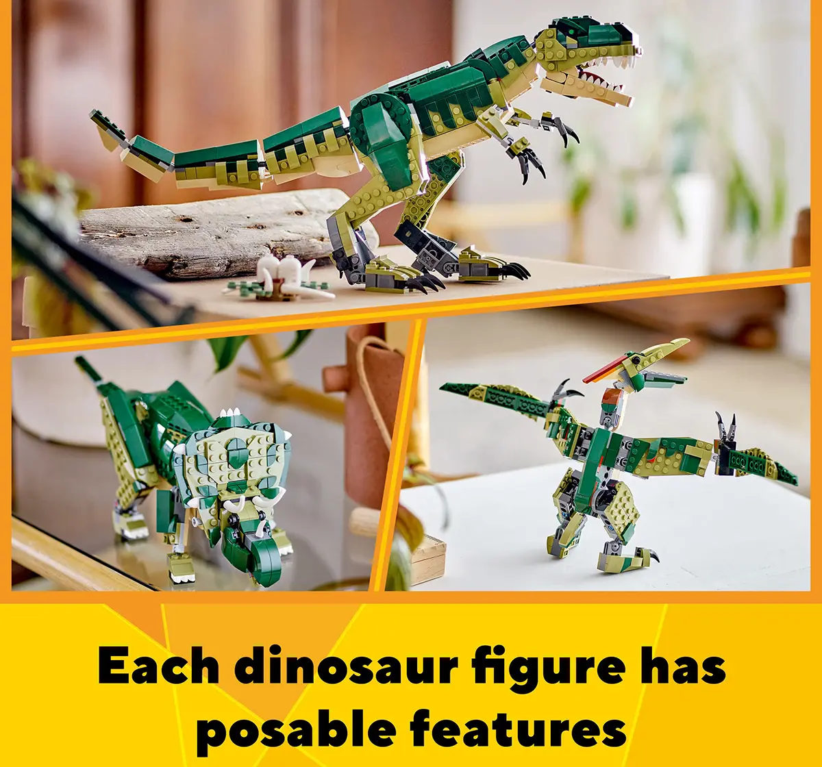 LEGO Creator 3In1 T. Rex, Dinosaur Toy For Kids 31151 (626 Pieces)