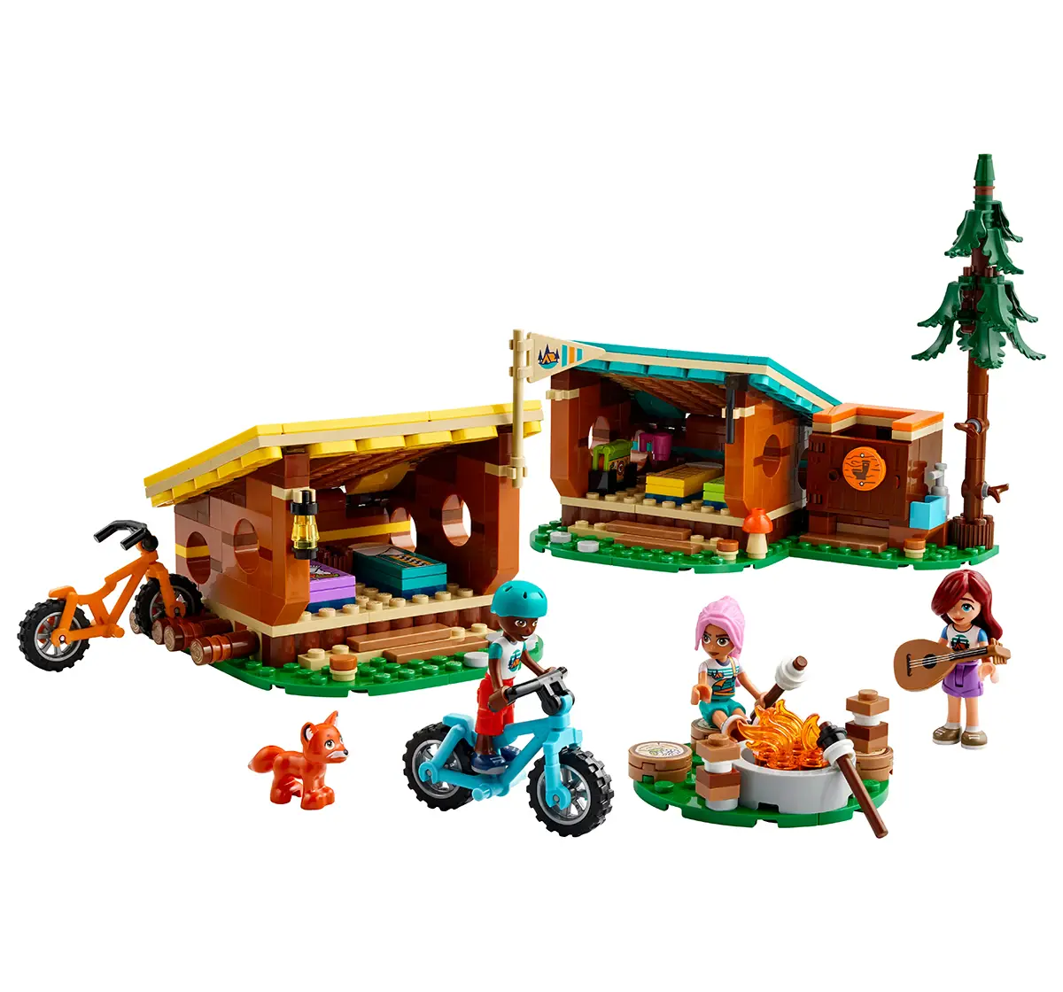 LEGO Friends Adventure Camp Cozy Cabins Camping Toy 42624 (437 Pieces)