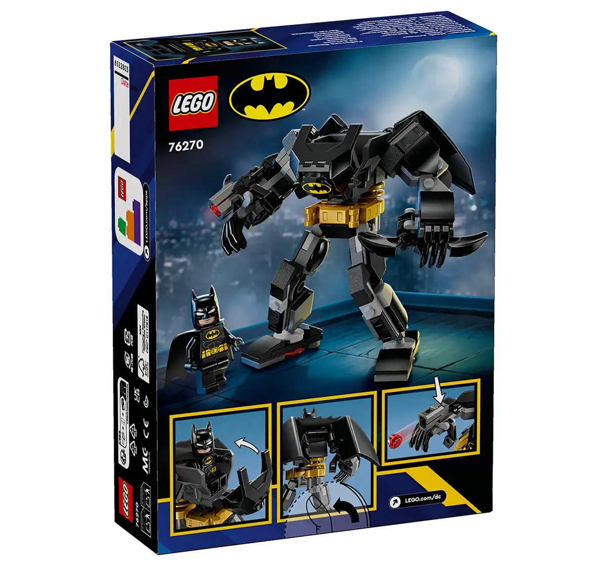 LEGO Dc Batman: Batman Mech Armor Super-Hero Toy 76270 (140 Pieces)