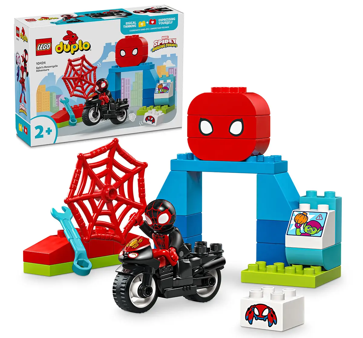 LEGO Duplo Marvel Spin's Motorcycle Adventure Set 10424 (24 Pieces)