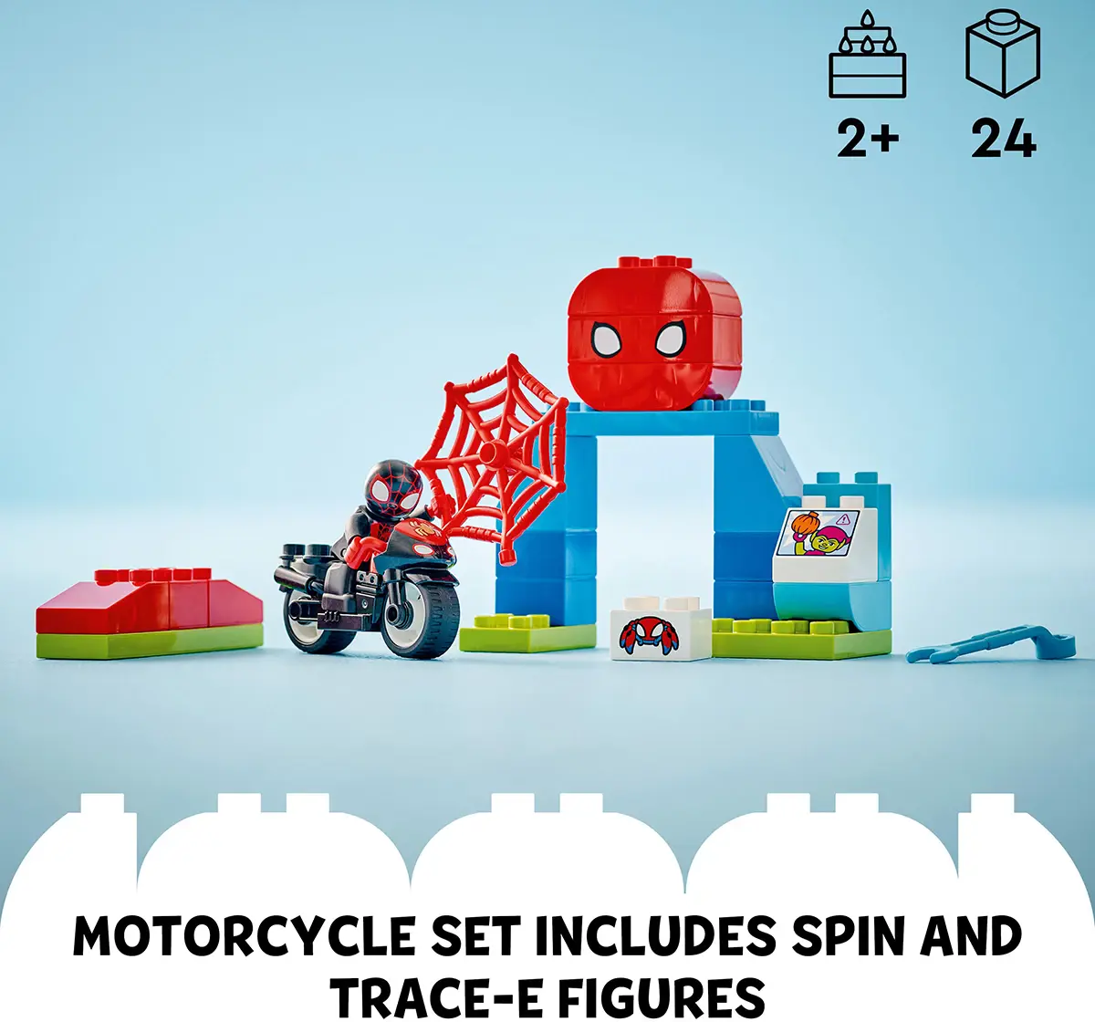 LEGO Duplo Marvel Spin's Motorcycle Adventure Set 10424 (24 Pieces)