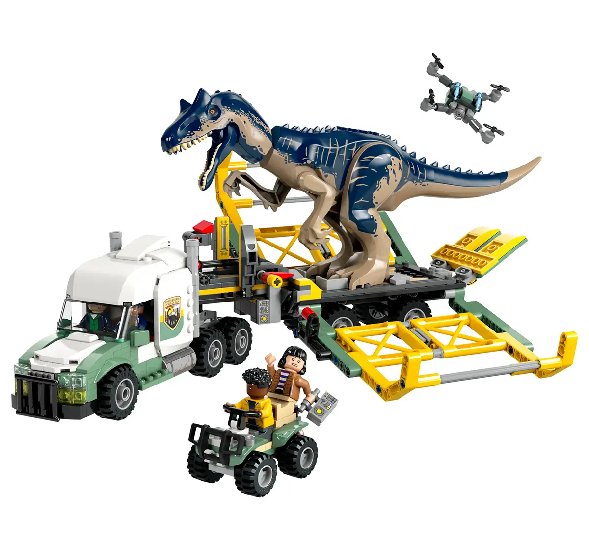 LEGO Jurassic World Dinosaur Missions: Allosaurus Transport Truck 76966 (588 Pieces)