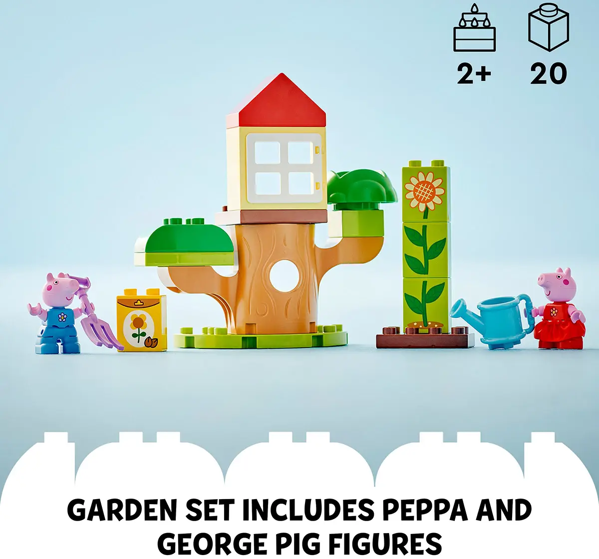 LEGO Duplo Peppa Pig Garden And Tree House Toy 10431 (20 Pieces)