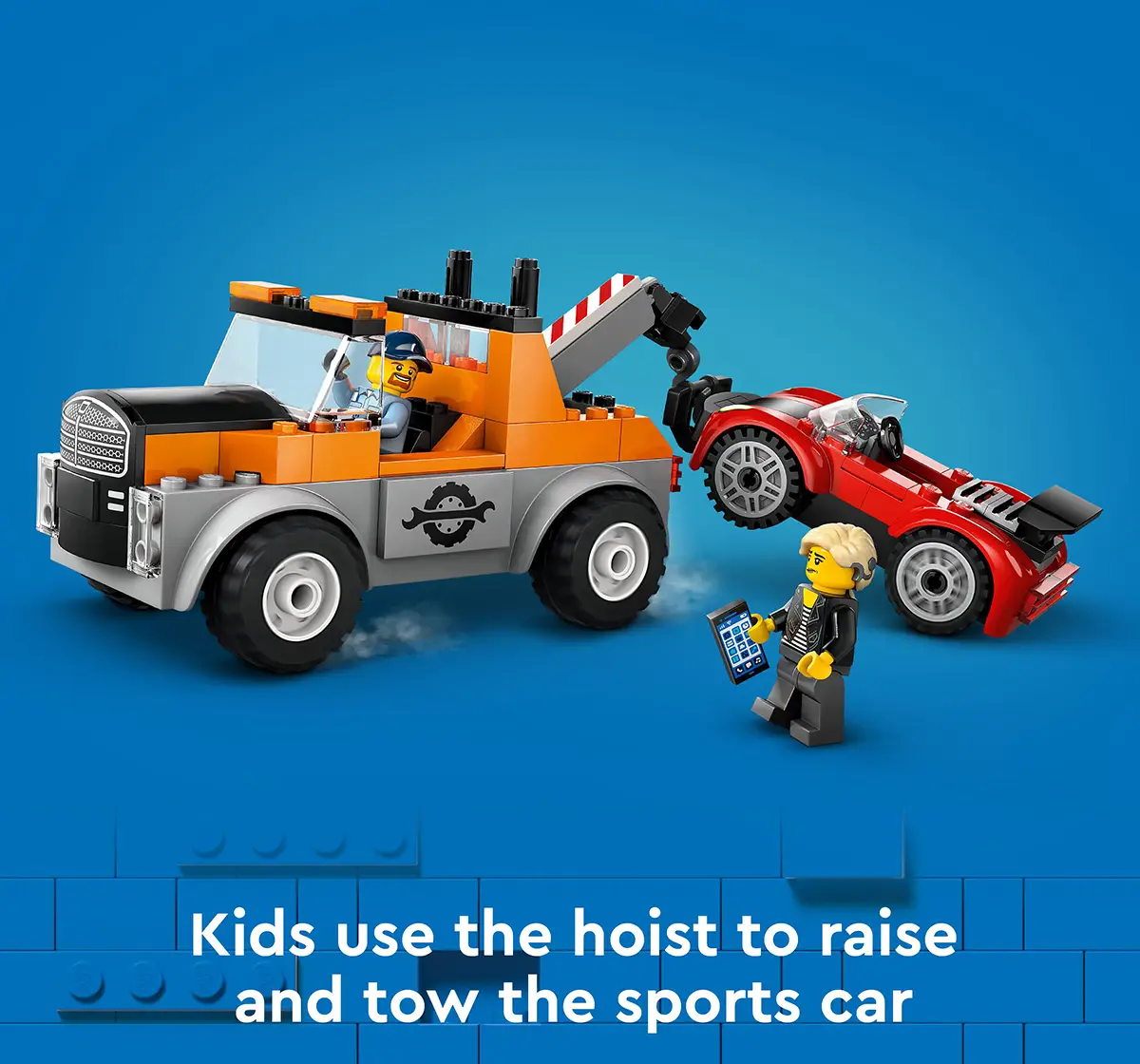 LEGO City Tow Truck And Sports Car Repair Toy Playset 60435 (101 Pieces)