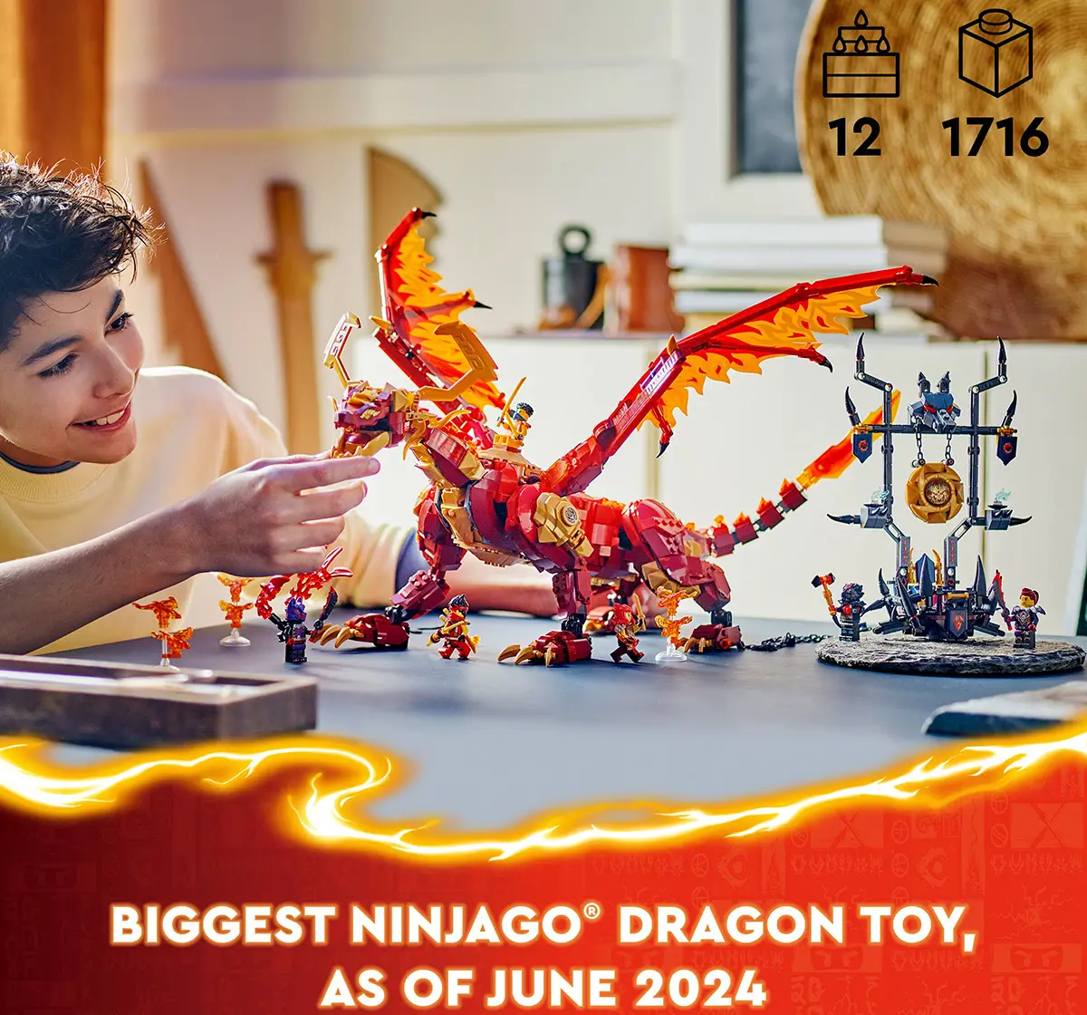 LEGO Ninjago Source Dragon Of Motion Adventure Toy 71822 (1716 Pieces)