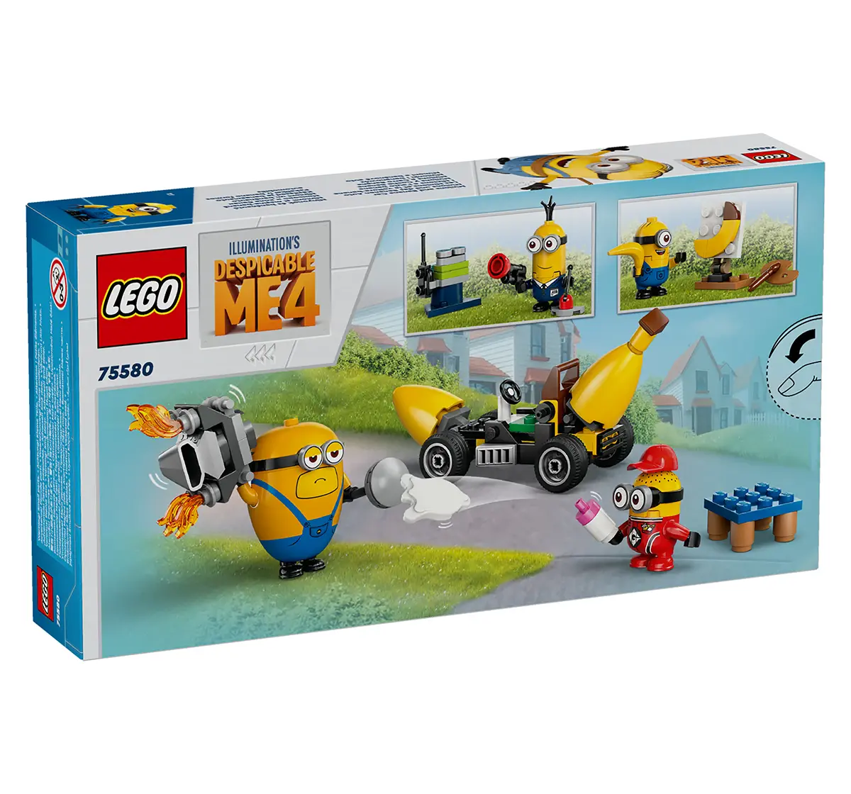 LEGO Despicable Me 4 Minions And Banana Car Toy 75580 (136 Pieces)