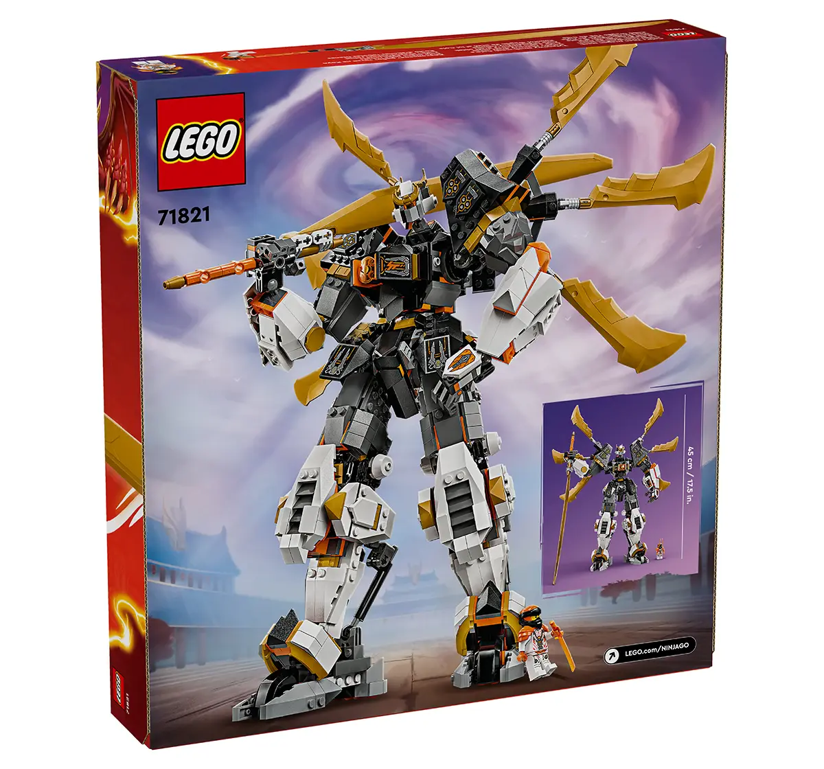 LEGO Ninjago Cole's Titan Dragon Mech Adventure Toy 71821 (1055 Pieces)