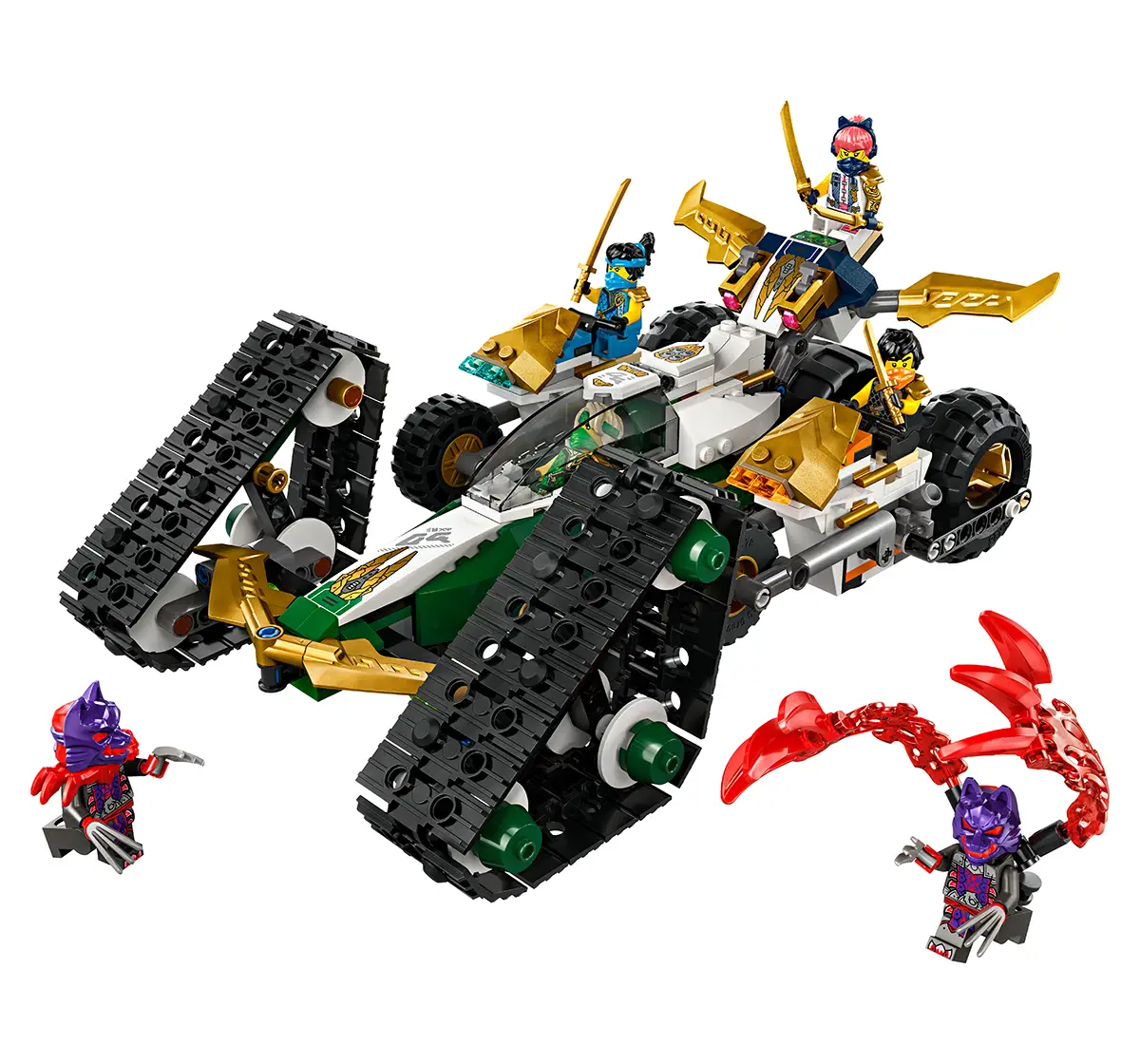 LEGO Ninjago Ninja Team Combo Vehicle 4-In-1 Toy 71820 (576 Pieces)