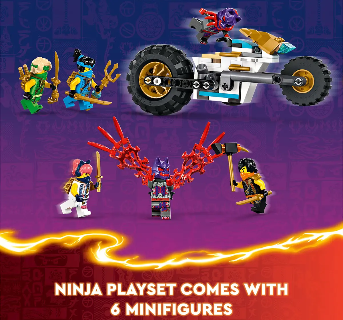 LEGO Ninjago Ninja Team Combo Vehicle 4-In-1 Toy 71820 (576 Pieces)