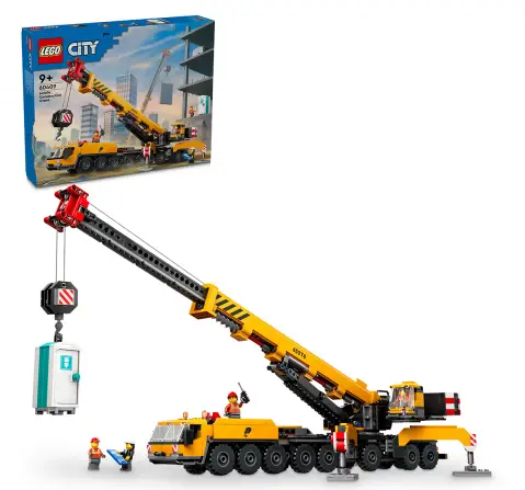 LEGO City Yellow Mobile Construction Crane Toy Set 60409 (1116 Pieces)