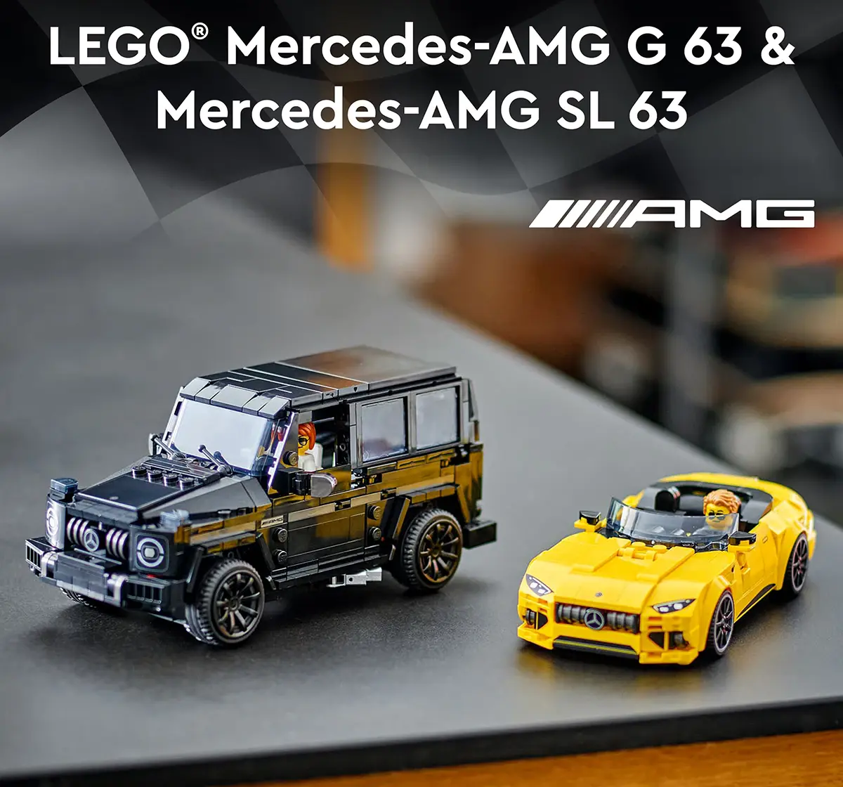 LEGO Speed Champions Mercedes-Amg G 63 & Mercedes-Amg Sl 63 76924 (808 Pieces)