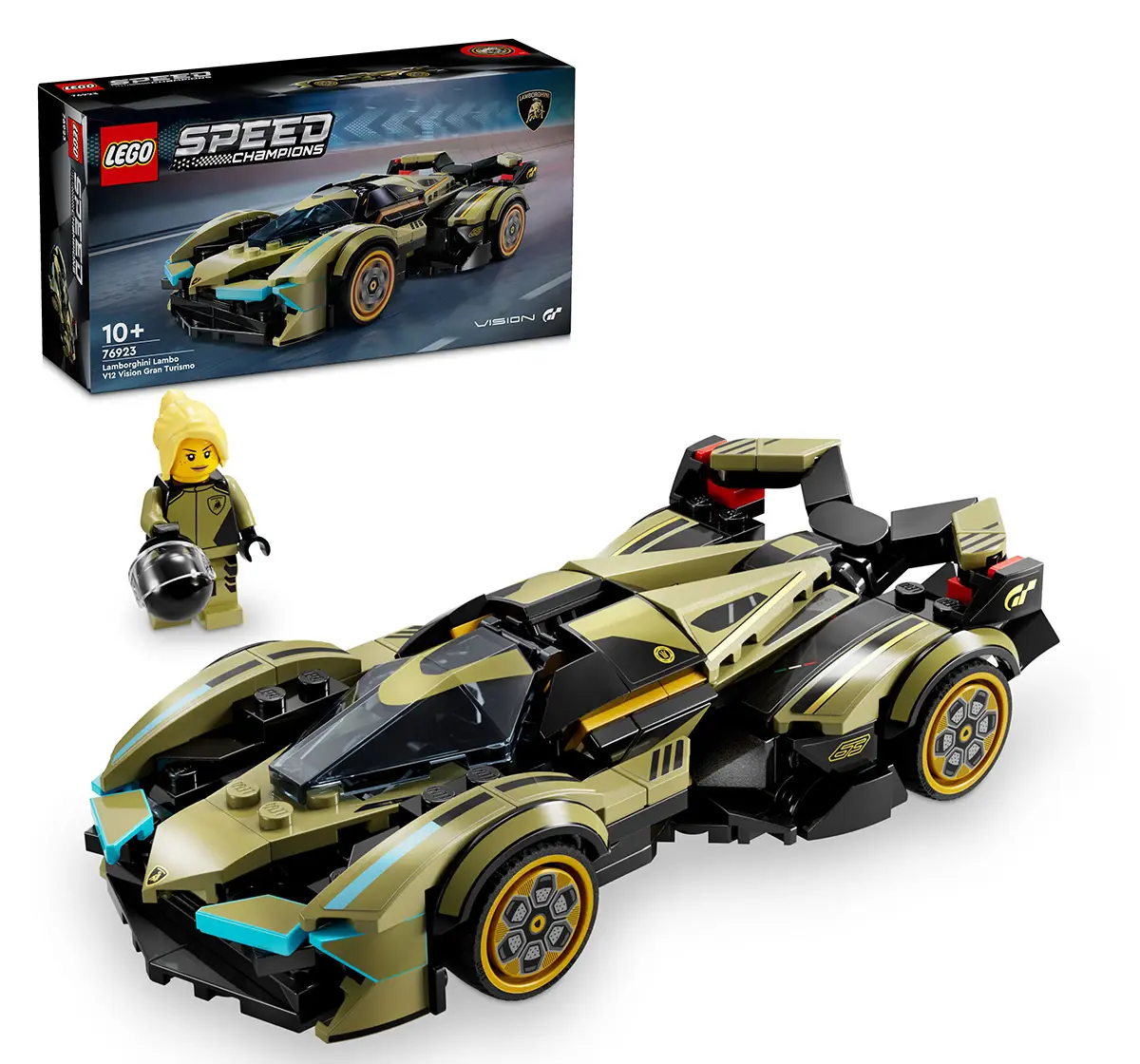 LEGO Speed Champions Lamborghini Lambo V12 Vision Gt Super Car 76923 (230 Pieces)