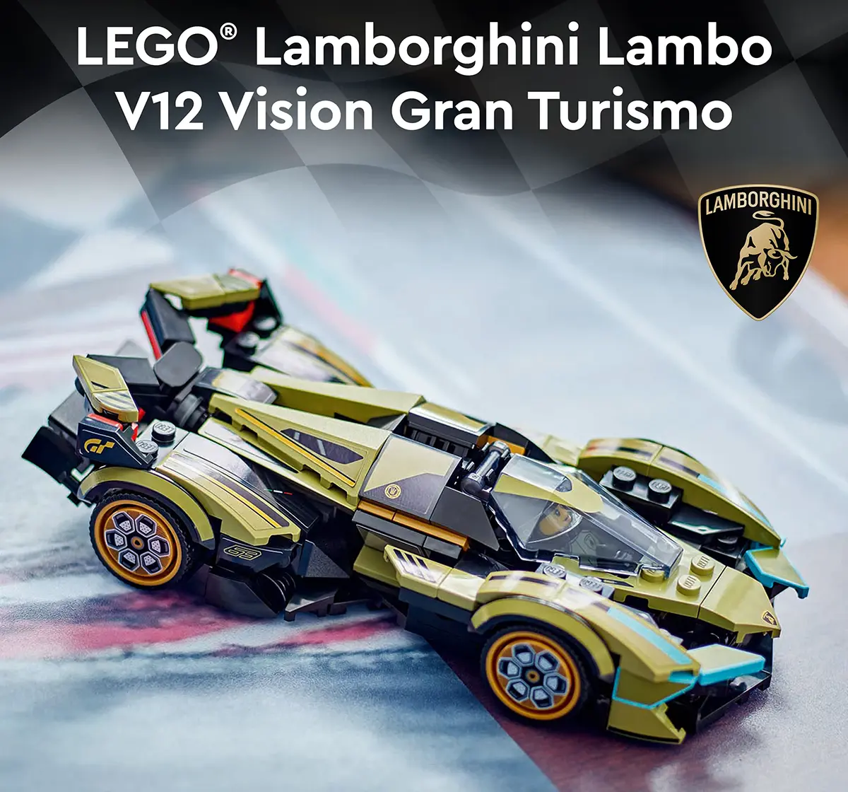 LEGO Speed Champions Lamborghini Lambo V12 Vision Gt Super Car 76923 (230 Pieces)