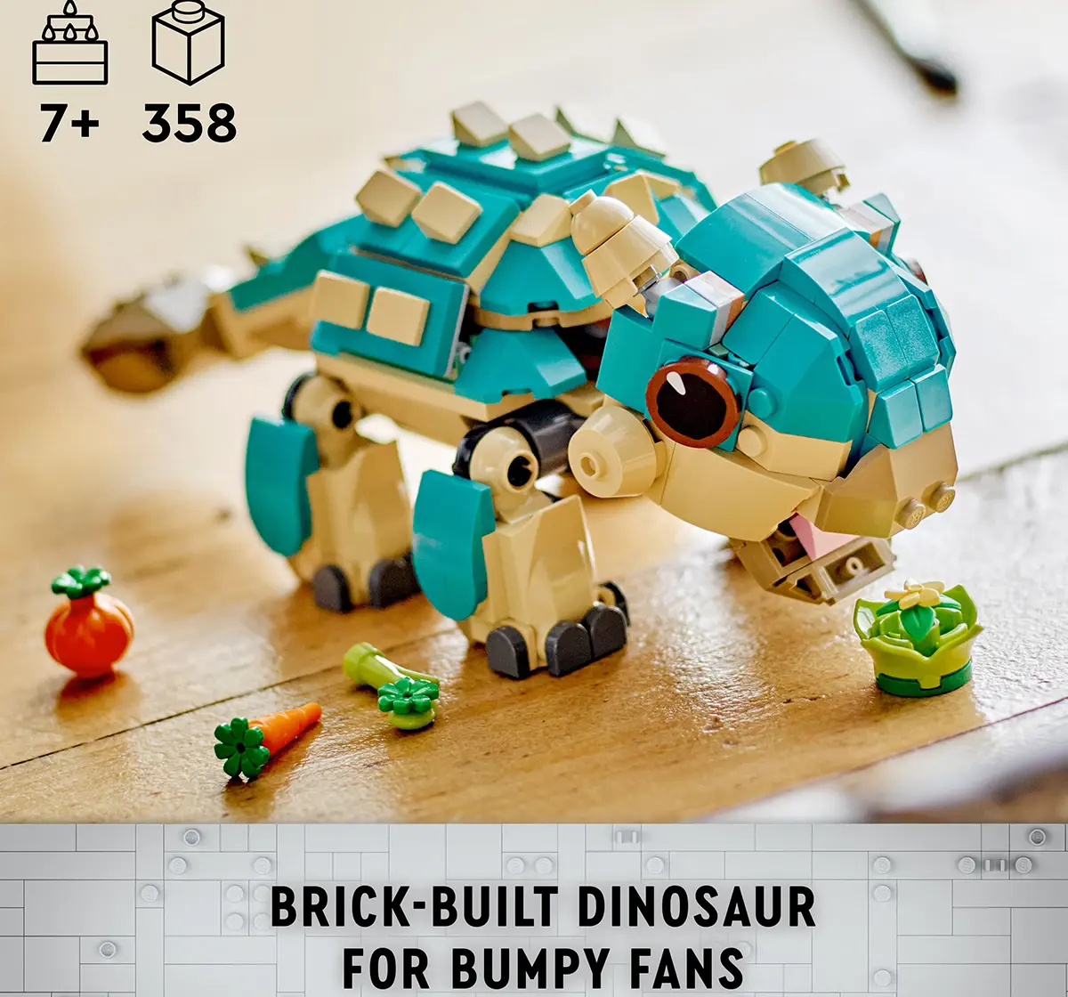 LEGO Jurassic World Baby Bumpy: Ankylosaurus Toy 76962 (358 Pieces)