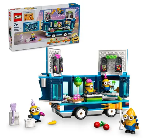 Lego Despicable Me 4 Minions’ Music Party Bus 75581 (379 Pieces)