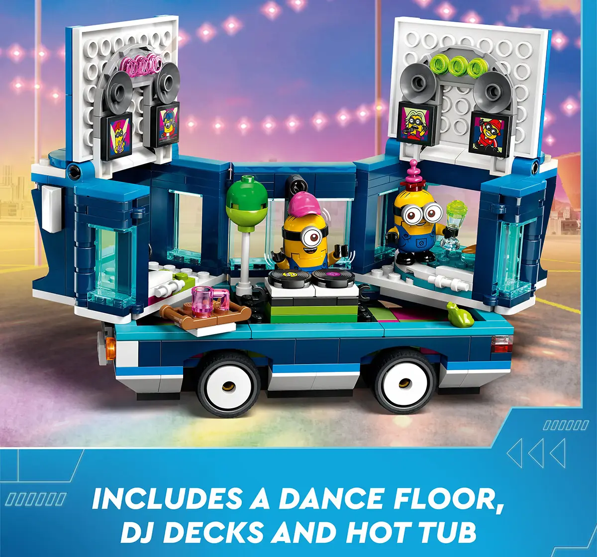 Lego Despicable Me 4 Minions’ Music Party Bus 75581 (379 Pieces)