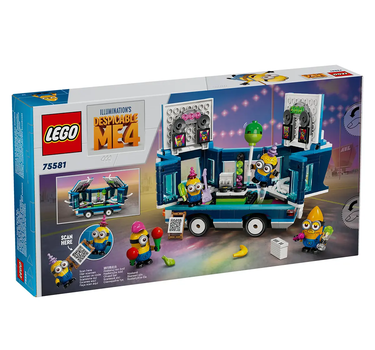 Lego Despicable Me 4 Minions’ Music Party Bus 75581 (379 Pieces)