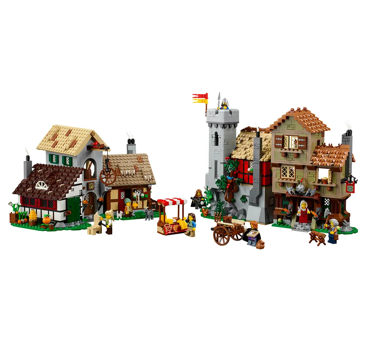 LEGO Icons Medieval Town Square Building Set 10332 (3304 Pieces)