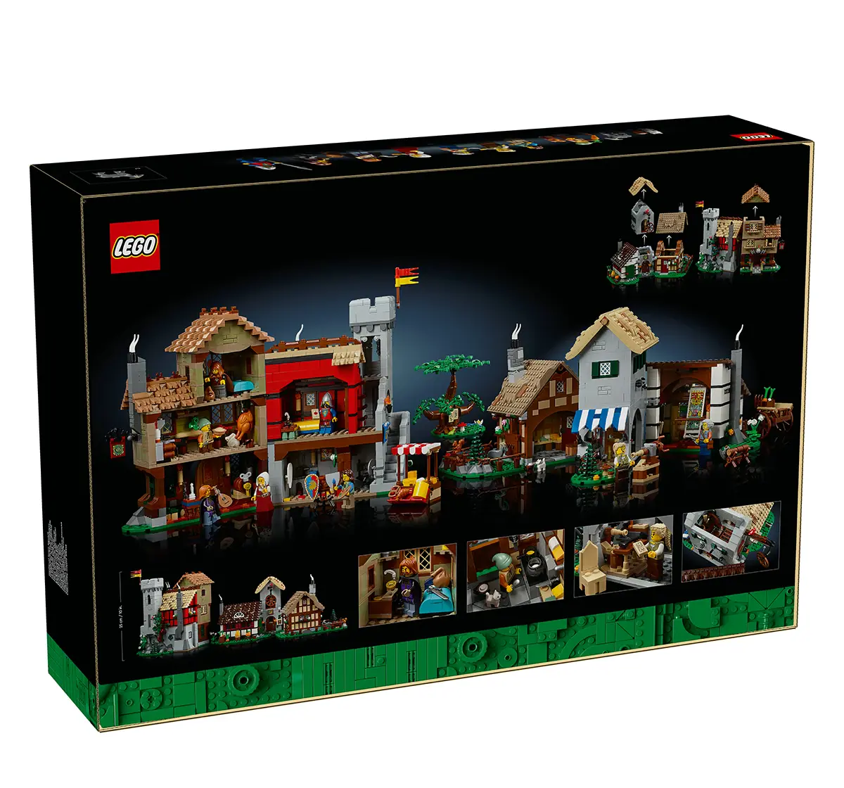 Lego Icons Medieval Town Square Building Set 10332 (3304 Pieces)