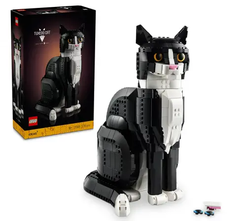 LEGO Ideas Tuxedo Cat, Gift Idea For Animal-Lovers 21349 (1710 Pieces)