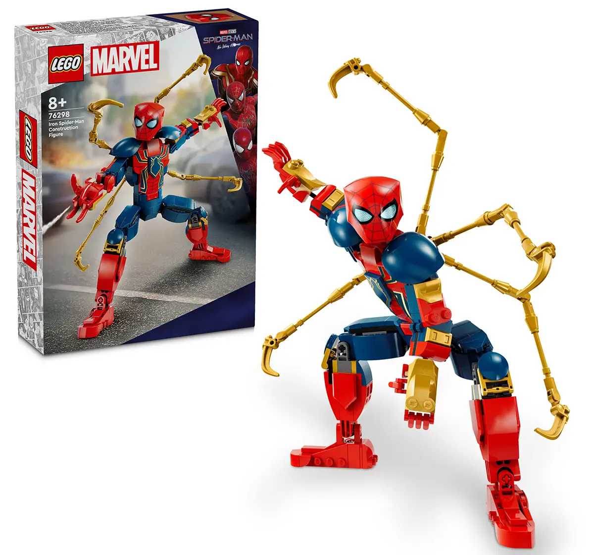 LEGO Marvel Iron Spider-Man Construction Figure 76298 (303 Pieces)