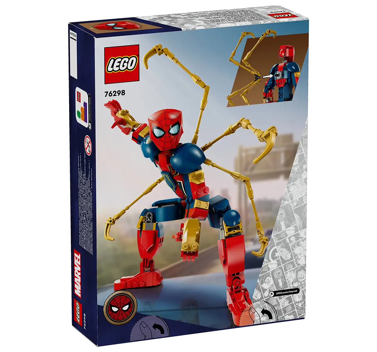 LEGO Marvel Iron Spider-Man Construction Figure 76298 (303 Pieces)