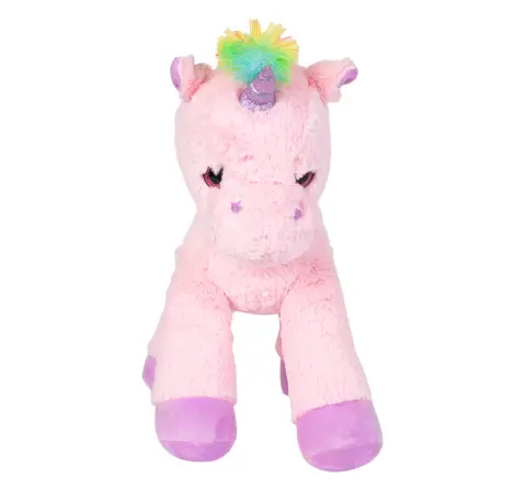 Fuzzbuzz Lying Unicorn Soft Toy, 53cm, Pink, 18M+