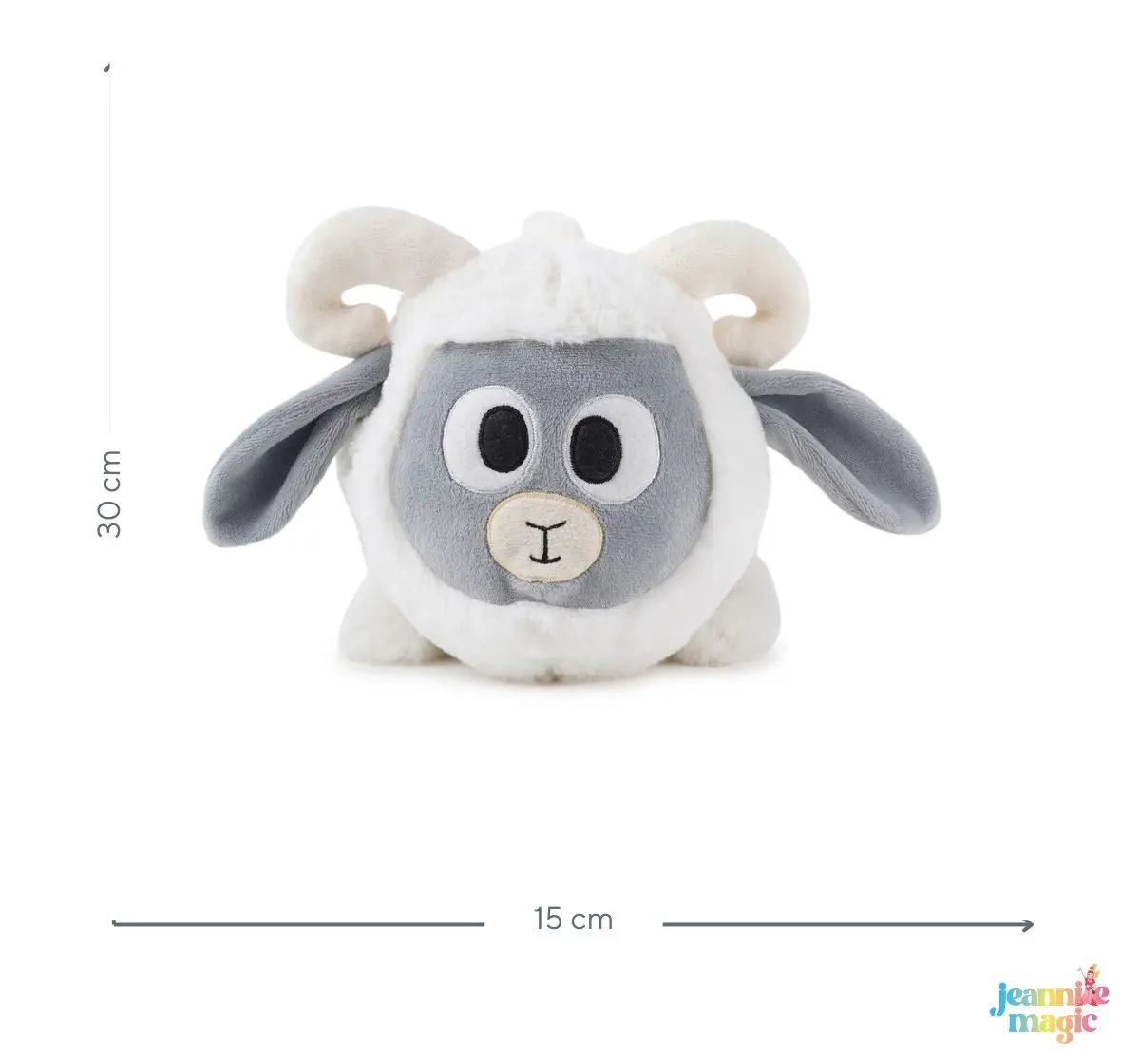 Jeannie Magic Wool Whimsy Sheep Farm Animal Soft and Cuddly Toy, 0M+