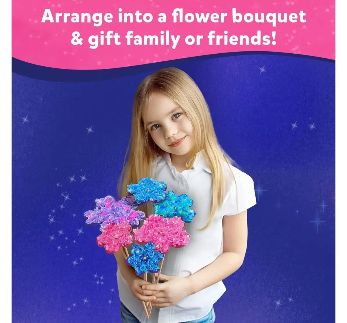 Skillmatics Poke-In Art: Flower Bouquet, No Mess Art For Kids, 4Y+