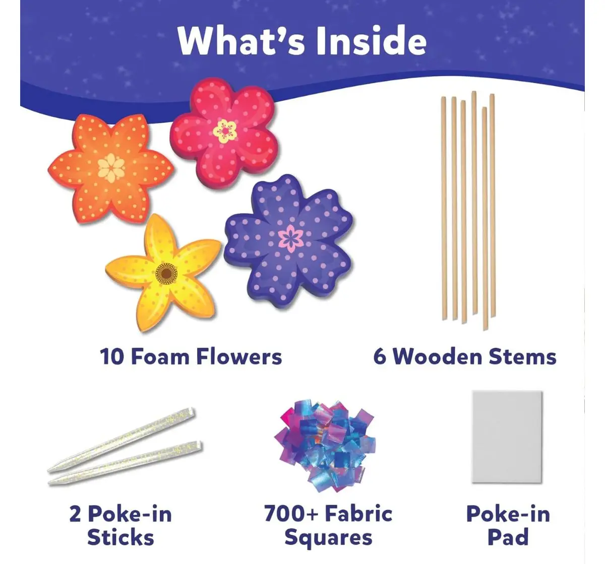 Skillmatics Poke-In Art: Flower Bouquet, No Mess Art For Kids, 4Y+
