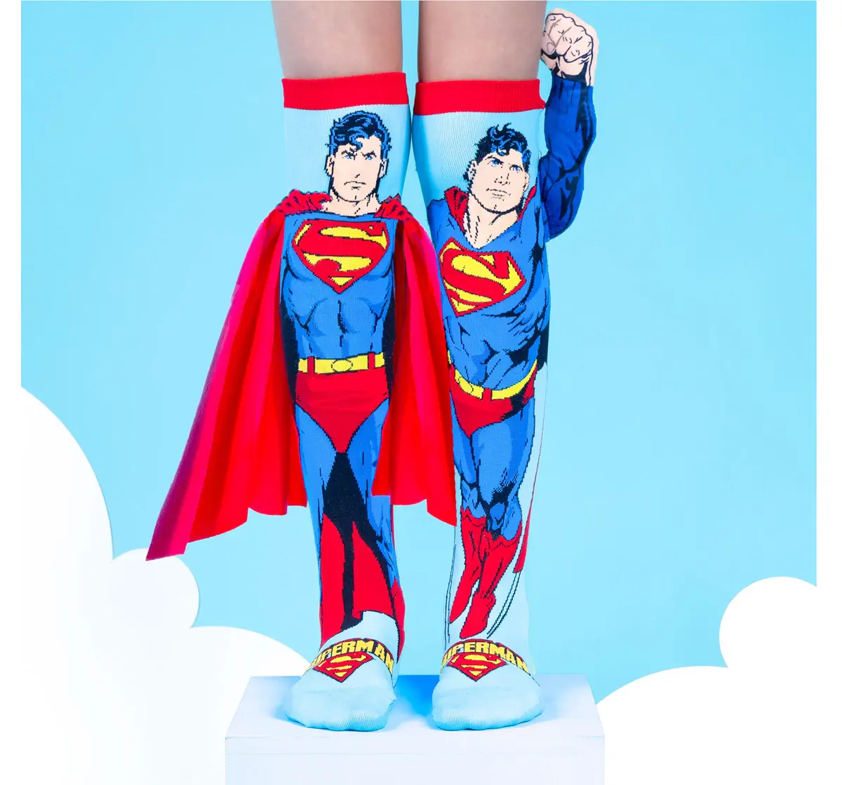 Madmia Superman Socks Multicolour Kids And Adults Size Ages 6-99