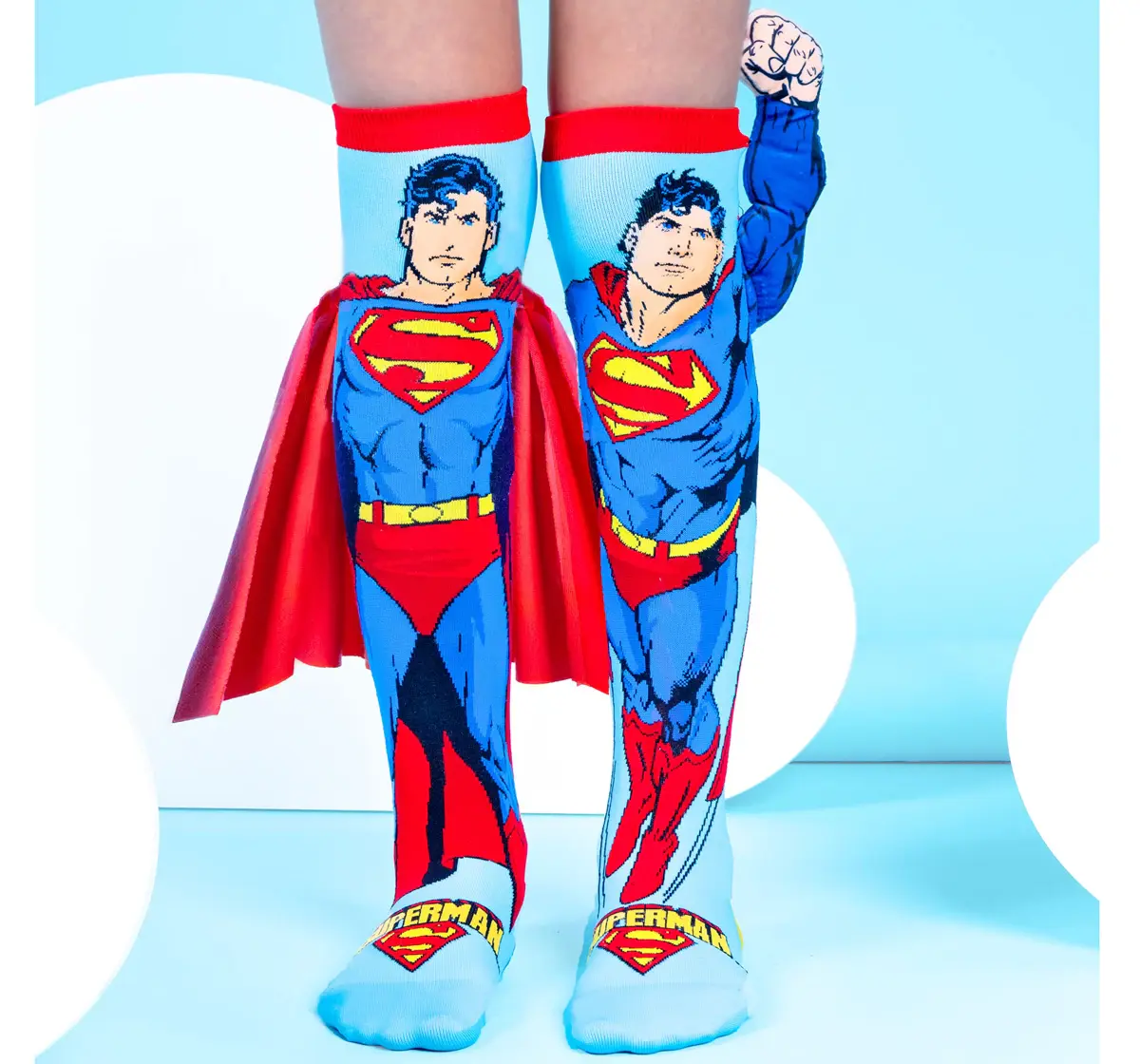 Madmia Superman Socks Multicolour Kids And Adults Size Ages 6-99