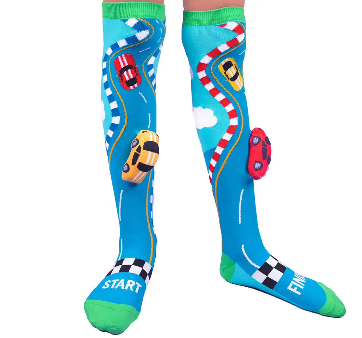 Madmia Racing Cars Socks Multicolour Toddler Size Ages 3-5