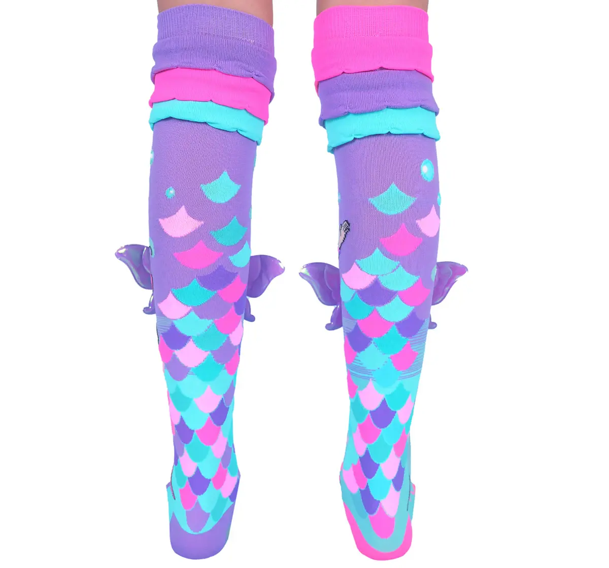 Madmia Mermaid Vibes Socks Multicolour Kids And Adults Size Ages 6-99