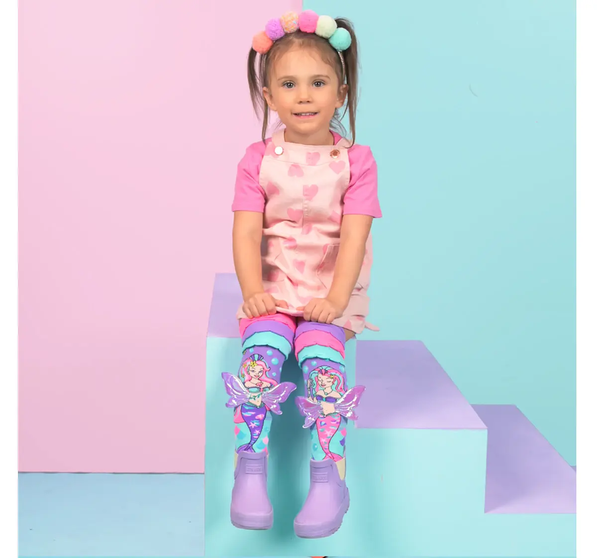 Madmia Mermaid Vibes Socks Multicolour Kids And Adults Size Ages 6-99