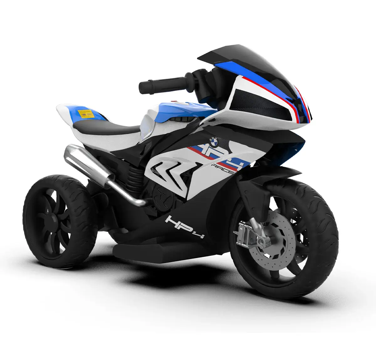 Emotorad Formula Fun BMW HP4 Ride-On Bike, White, 3Y+