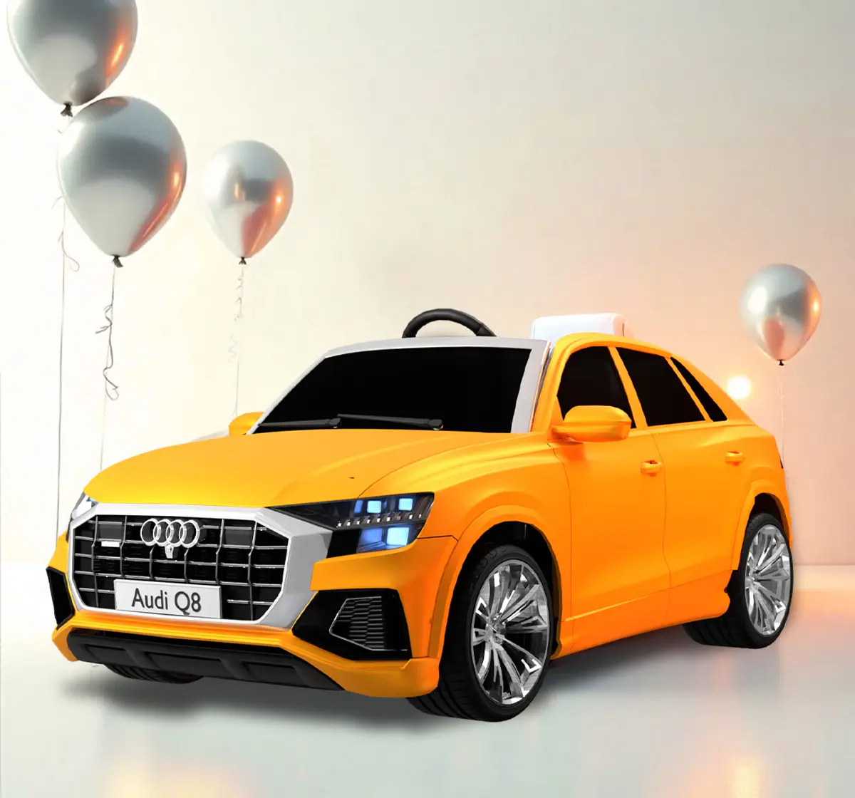 EMotorad Formula Fun AUDI Q8 TOY CAR (Orange), 3Y+