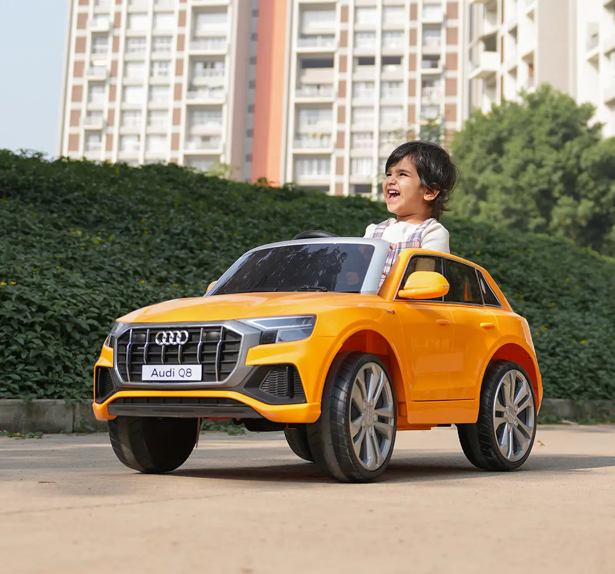 EMotorad Formula Fun AUDI Q8 TOY CAR (Orange), 3Y+