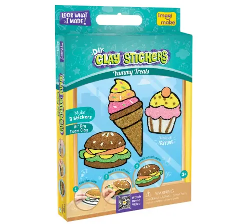 Imagimake Clay Sticker - Yummy Treats, 3Y+